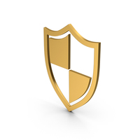 Symbol Shield Gold PNG & PSD Images