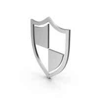 Symbol Shield Silver PNG & PSD Images