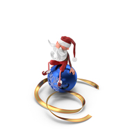 A Christmas Elf Sitting On A Ball PNG & PSD Images