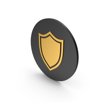 Shield Gold Icon PNG & PSD Images