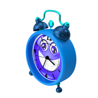 Blue Smile Alarm Clock PNG & PSD Images