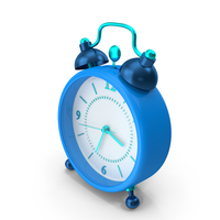 Blue Alarm Clock PNG & PSD Images