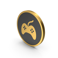 Gold Icon Joystick PNG & PSD Images