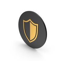 Shield Gold Icon PNG & PSD Images