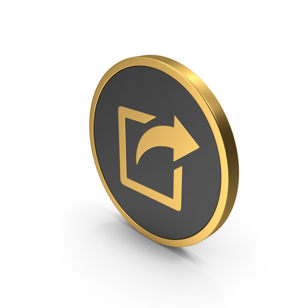 Gold Icon Share PNG & PSD Images