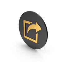 Share Gold Icon PNG & PSD Images