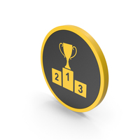 Icon Podium Yellow PNG & PSD Images