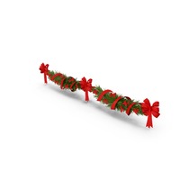 Christmas Garland with Bows and Ribbon PNG & PSD Images