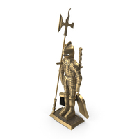 Brass Knight Fireplace Tools PNG & PSD Images