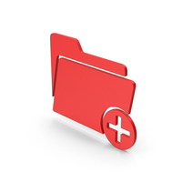 Symbol Create New Folder Red PNG & PSD Images