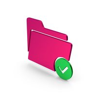 Symbol Tick Folder Metallic PNG & PSD Images