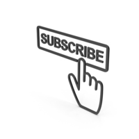 Black Subscribe Button Symbol PNG & PSD Images
