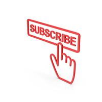 Symbol Subscribe Button Red PNG & PSD Images