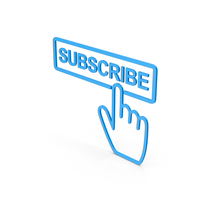 Symbol Subscribe Button Blue PNG & PSD Images