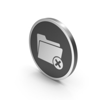 Silver Icon Remove Folder PNG & PSD Images