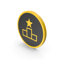Icon Podium Yellow PNG & PSD Images