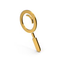 Symbol Search Gold PNG & PSD Images