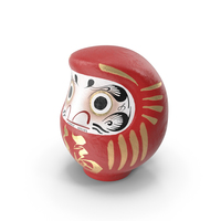 Japanese Daruma with 2 Eyes PNG & PSD Images