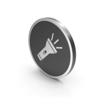 Silver Icon Torch Light PNG & PSD Images