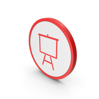 Icon Presentation Board Red PNG & PSD Images