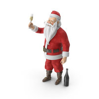 Santa Claus Making A Toast PNG & PSD Images