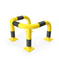 Metal Barrier Rounded Medium PNG & PSD Images
