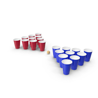 Beer Pong Cups PNG & PSD Images