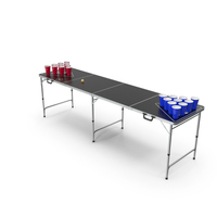 Beer Pong Table Black PNG & PSD Images