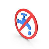 Symbol Save Water Blue PNG & PSD Images
