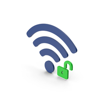 Symbol WIFI Unlocked Green PNG & PSD Images