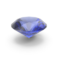 Round Brilliant Cut Blue Sapphire PNG & PSD Images