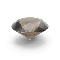 Round Brilliant Cut Smokey Topaz PNG & PSD Images