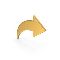 Symbol Share Arrow Gold PNG & PSD Images