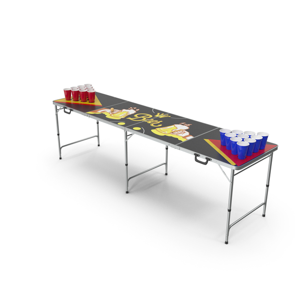 Portable Foldable Beer Pong Table PNG & PSD Images