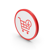 Red Add To Cart Icon PNG & PSD Images