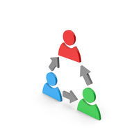 Symbol People Connection Colored PNG & PSD Images