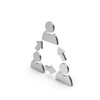 Symbol People Connection Silver PNG & PSD Images