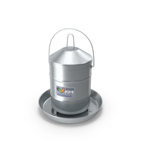 Tuff Stuff Galvanized Poultry Feeder 27Lbs PNG & PSD Images