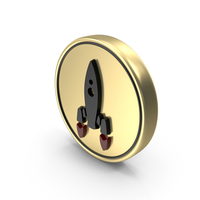 Rocket Missile Coin PNG & PSD Images