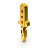Rocket Missile  Gold PNG & PSD Images