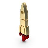 Rocket Missile Gold PNG & PSD Images