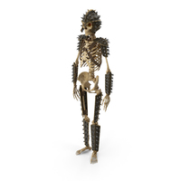Skeleton with Spiked Plates PNG & PSD Images