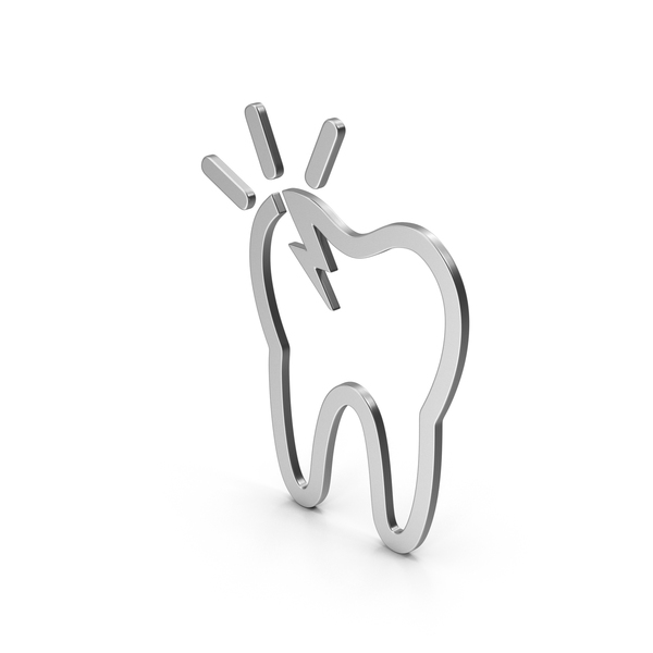 Symbol Tooth Pain Silver PNG & PSD Images