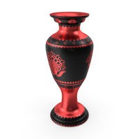 Royal Vase Red Metal PNG & PSD Images