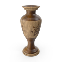 Royal Vase Green Wood PNG & PSD Images