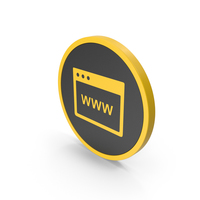 Icon Browser Yellow PNG & PSD Images