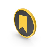 Icon Bookmark Yellow PNG & PSD Images