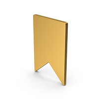 Symbol Bookmark Gold PNG & PSD Images