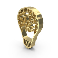 Brain Bulb Think Idea Light PNG & PSD Images