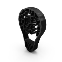 Brain Bulb Think Idea Light PNG & PSD Images